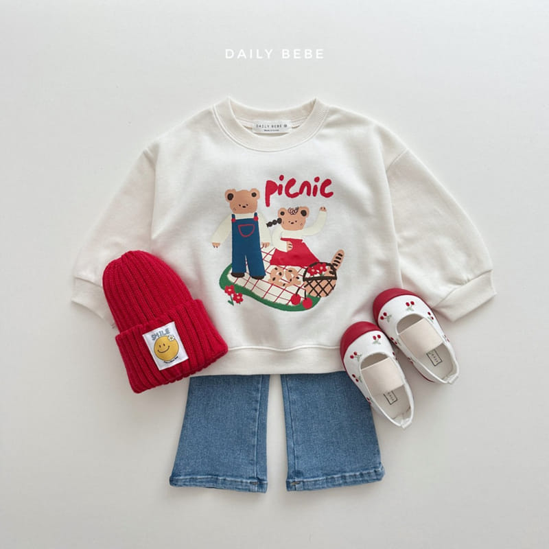 Daily Bebe - Korean Children Fashion - #todddlerfashion - Picnic Sweatshirt - 2