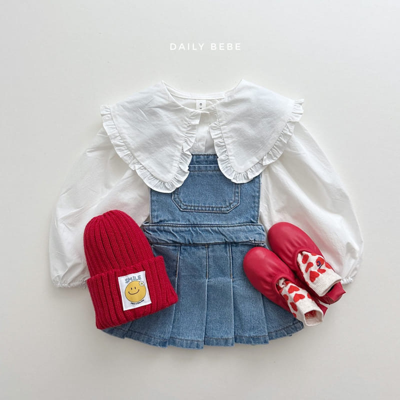 Daily Bebe - Korean Children Fashion - #todddlerfashion - New Collar Blouse Simple