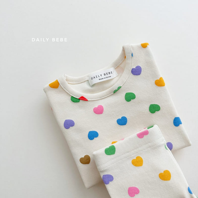 Daily Bebe - Korean Children Fashion - #todddlerfashion - Heart Easywear - 6