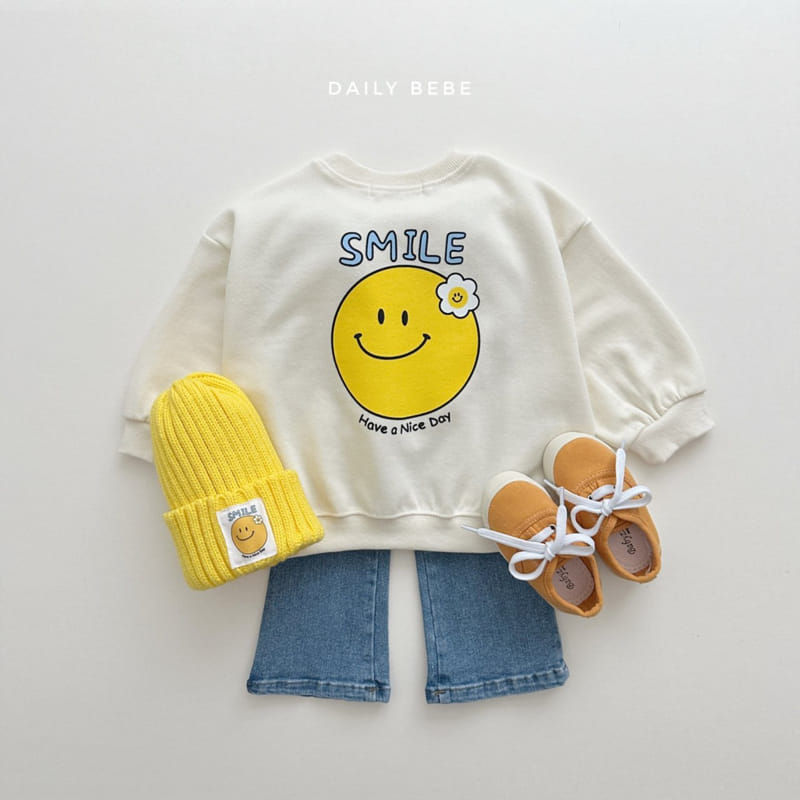 Daily Bebe - Korean Children Fashion - #todddlerfashion - Smile Sweatshirt - 4
