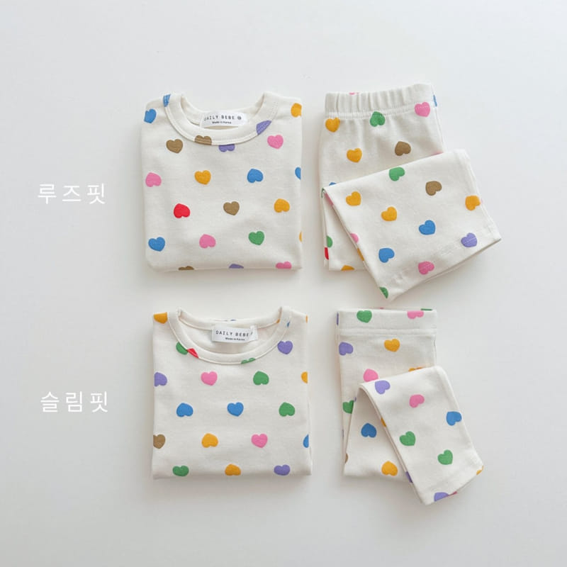 Daily Bebe - Korean Children Fashion - #toddlerclothing - Heart Easywear - 7