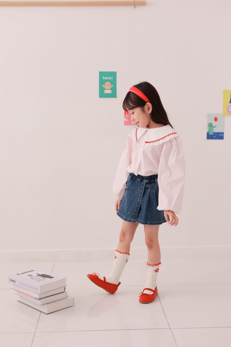 Dalla - Korean Children Fashion - #kidzfashiontrend - Wave Blouse - 2