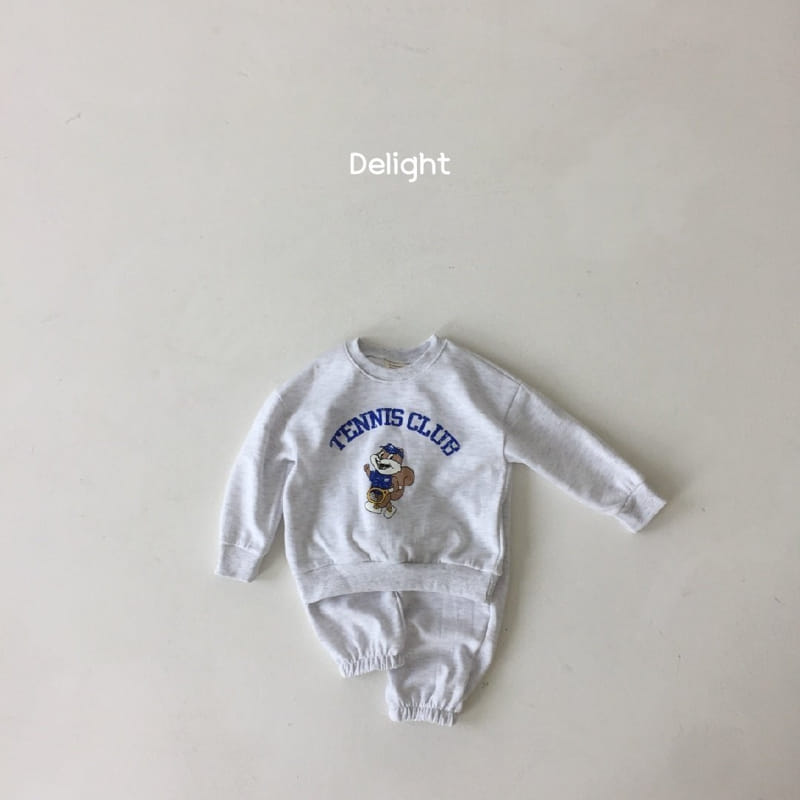 Delight - Korean Children Fashion - #designkidswear - Tennis Squirrel Top Bottom Set - 4