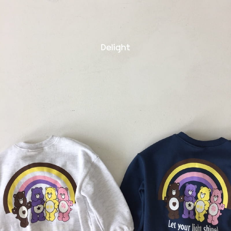 Delight - Korean Children Fashion - #kidzfashiontrend - Rainbow Bear Top Bottom Set - 5