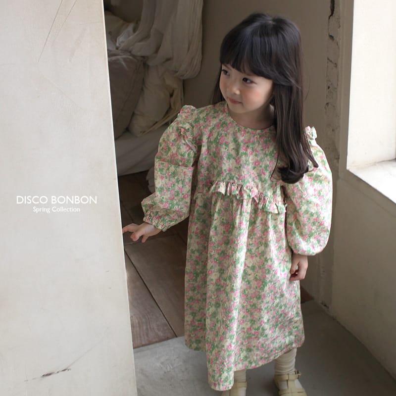 Disco Bonbon - Korean Children Fashion - #childofig - Spring Flower One-piece - 2