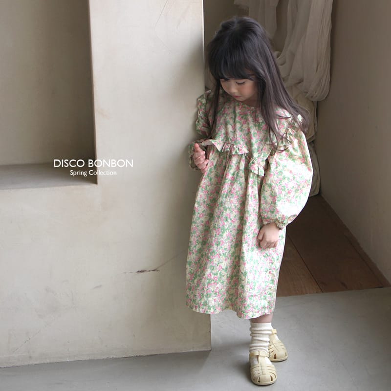Disco Bonbon - Korean Children Fashion - #childrensboutique - Spring Flower One-piece - 3