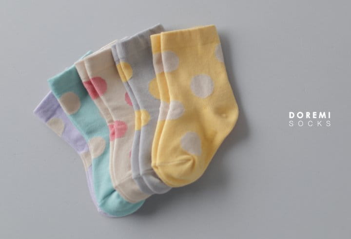 Doremi Socks - Korean Children Fashion - #Kfashion4kids - Chuing Dot Socks
