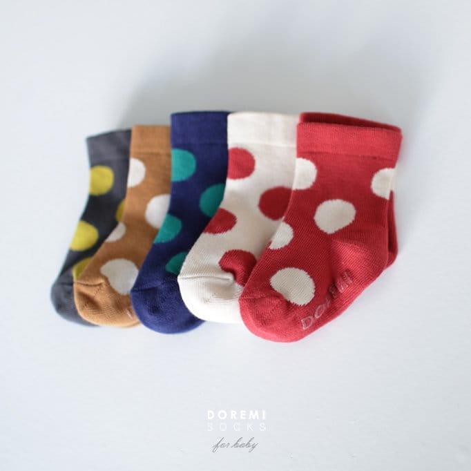 Doremi Socks - Korean Children Fashion - #Kfashion4kids - French Dot Socks - 3