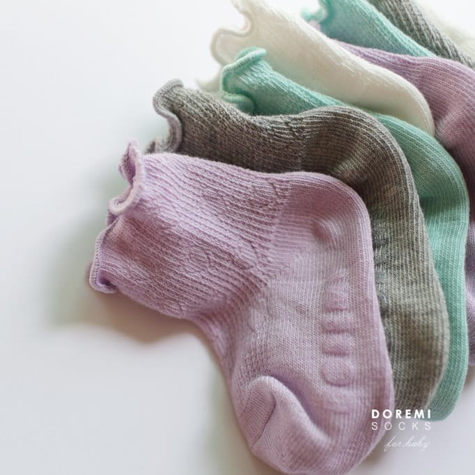 Doremi Socks - Korean Children Fashion - #childofig - Heart Mesh Socks - 12