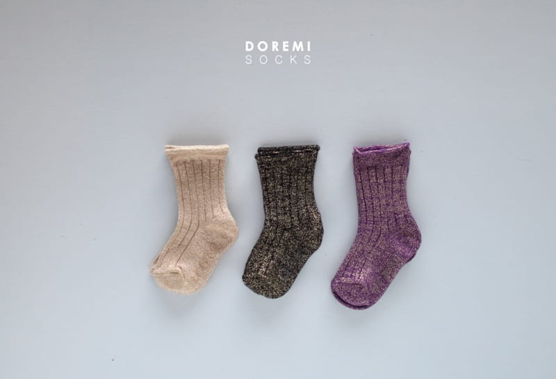 Doremi Socks - Korean Children Fashion - #designkidswear - Glitter Socks