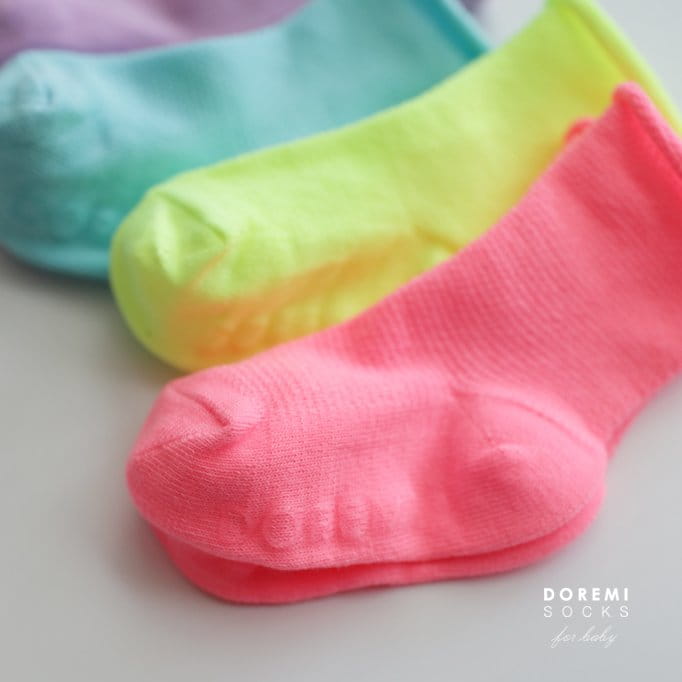 Doremi Socks - Korean Children Fashion - #discoveringself - Mesh Neon Socks - 3