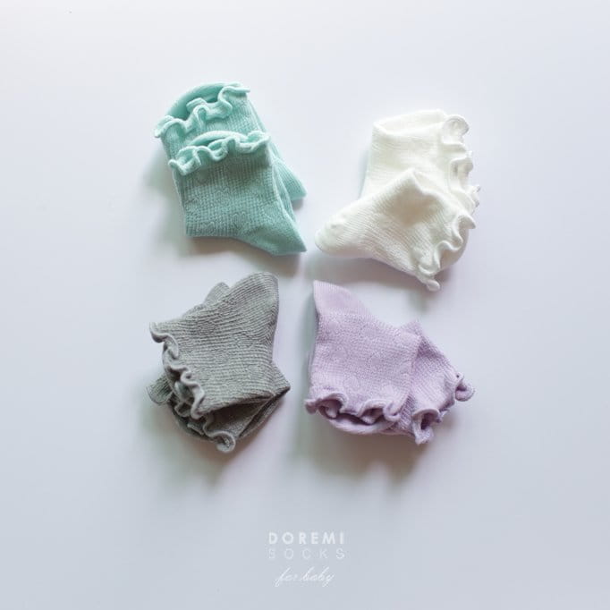 Doremi Socks - Korean Children Fashion - #kidsshorts - Heart Mesh Socks - 3