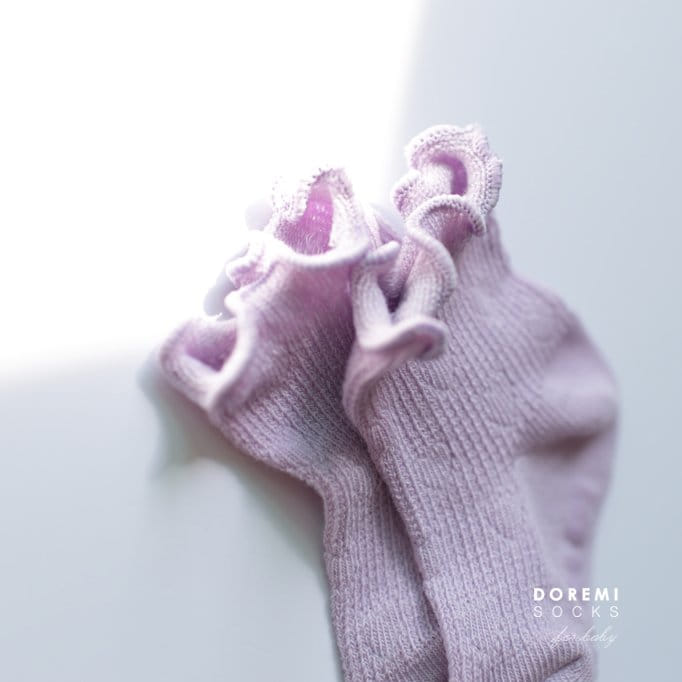 Doremi Socks - Korean Children Fashion - #kidsshorts - Heart Mesh Socks - 4