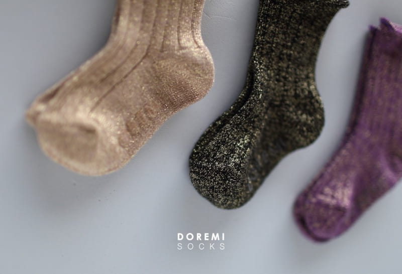 Doremi Socks - Korean Children Fashion - #kidsstore - Glitter Socks - 5