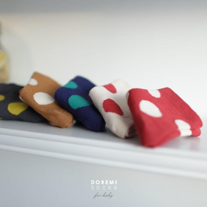 Doremi Socks - Korean Children Fashion - #kidsstore - French Dot Socks