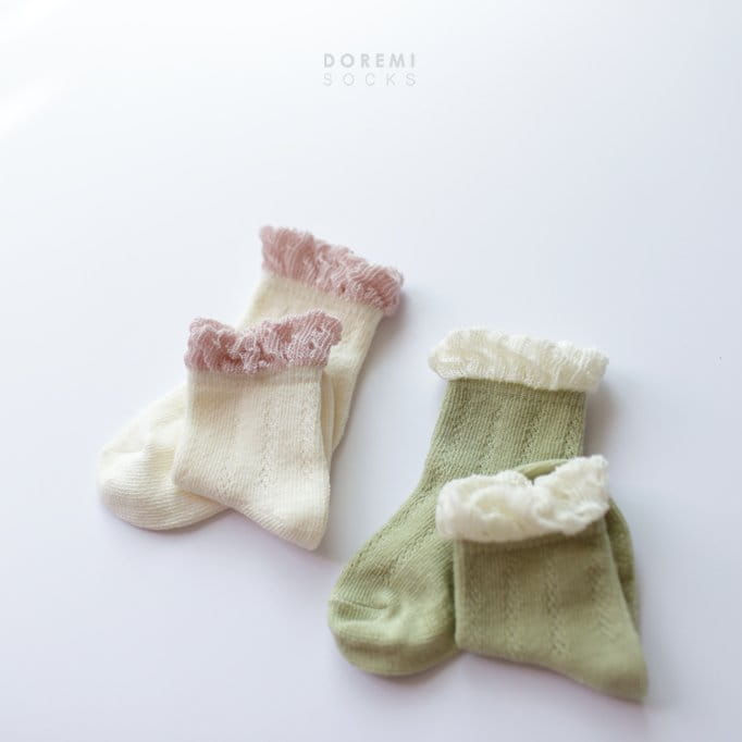 Doremi Socks - Korean Children Fashion - #kidzfashiontrend - Creamy Lumi Socks - 8