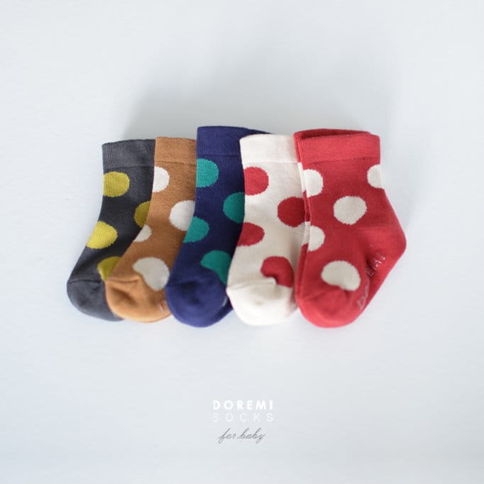 Doremi Socks - Korean Children Fashion - #kidzfashiontrend - French Dot Socks - 2