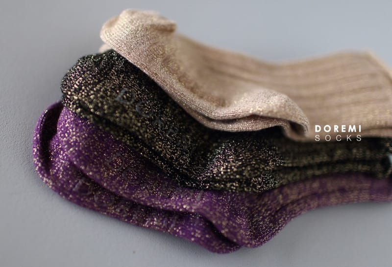 Doremi Socks - Korean Children Fashion - #littlefashionista - Glitter Socks - 8