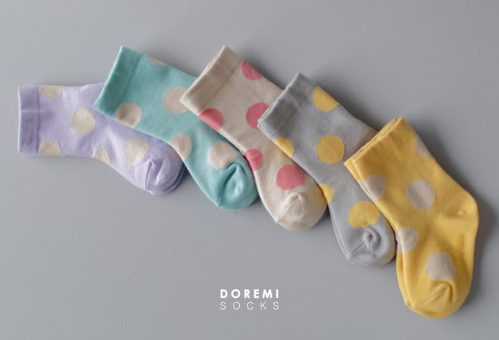 Doremi Socks - Korean Children Fashion - #magicofchildhood - Chuing Dot Socks - 3