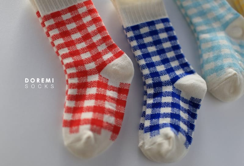 Doremi Socks - Korean Children Fashion - #magicofchildhood - Gingum Check Socks - 2