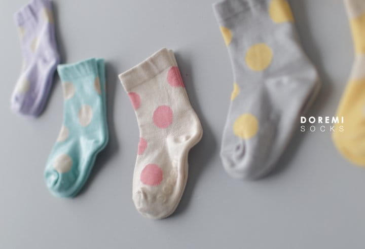 Doremi Socks - Korean Children Fashion - #todddlerfashion - Chuing Dot Socks - 6