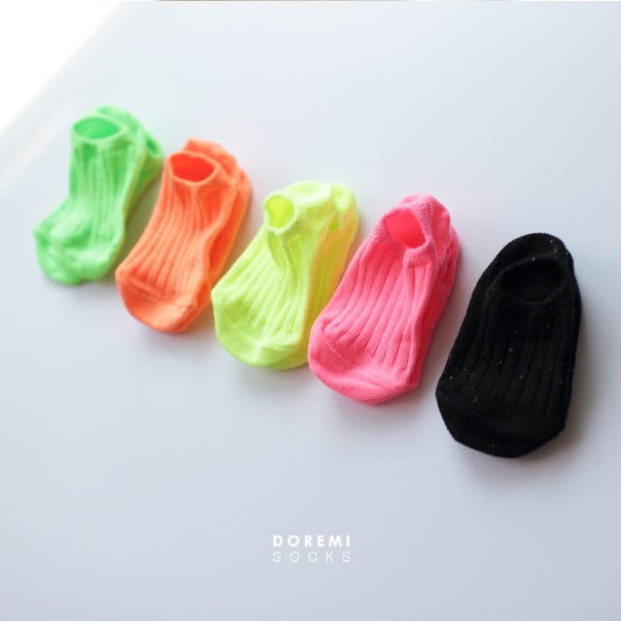 Doremi Socks - Korean Children Fashion - #todddlerfashion - Neon Socks