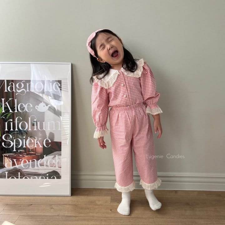 Eugenie Candies - Korean Children Fashion - #kidsshorts - Artty Top Bottom Set - 11