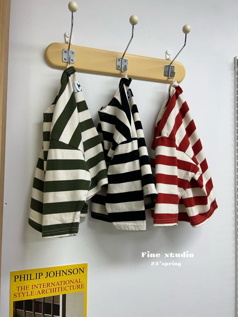 Fine Studio - Korean Children Fashion - #littlefashionista - Boat Neck Tee - 5