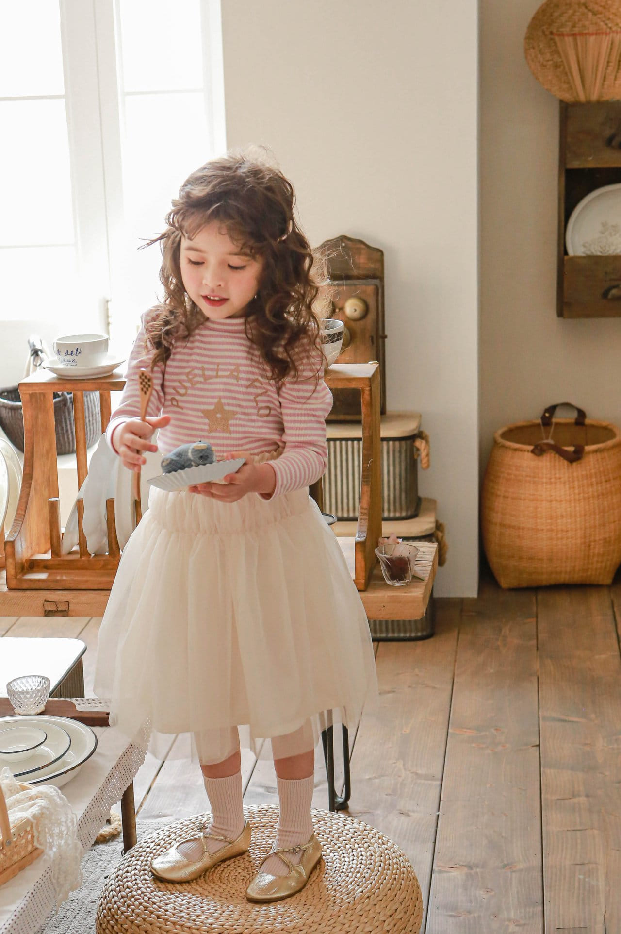 Flo - Korean Children Fashion - #stylishchildhood - Plea Skirt - 7