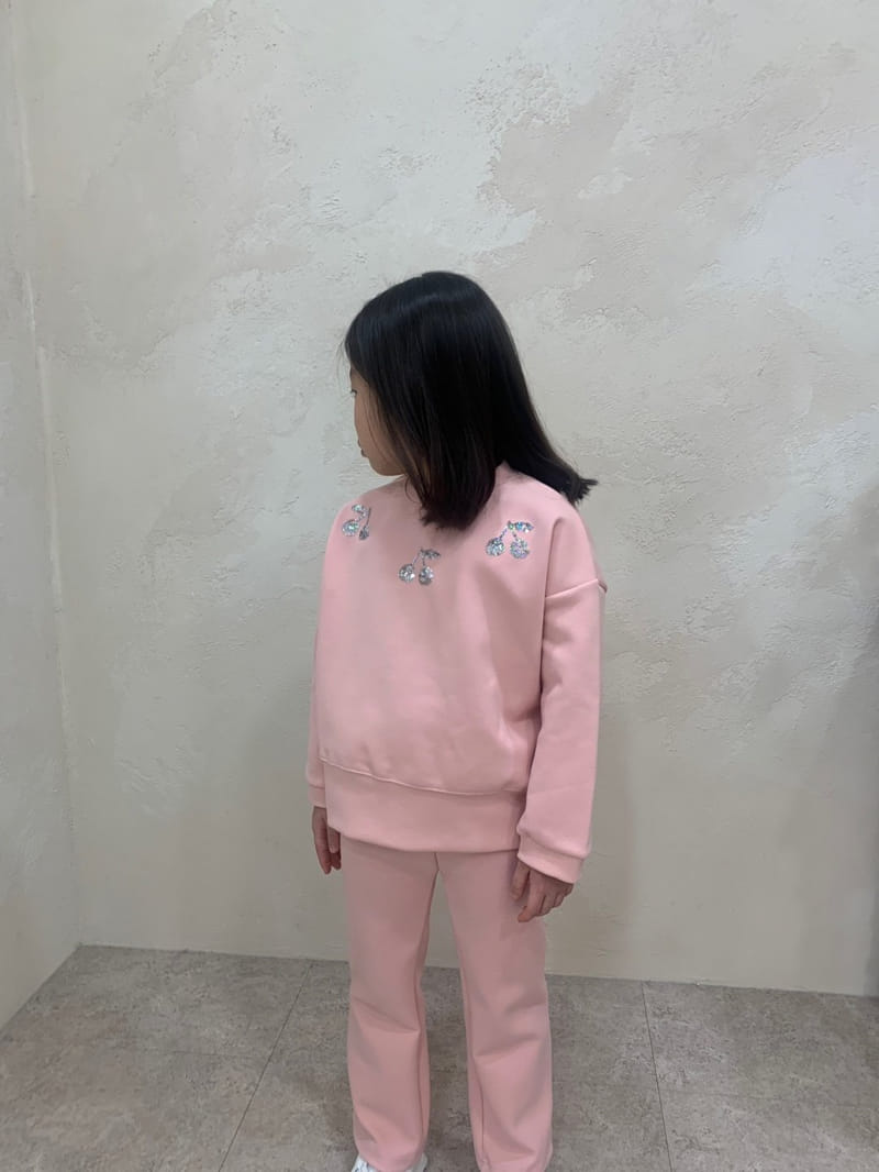 Franc Franc - Korean Children Fashion - #kidzfashiontrend - Spanckle cherry Top Bottom Set - 6