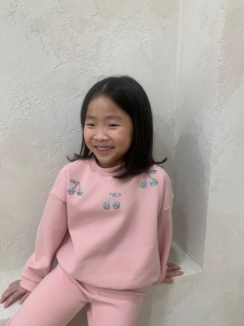 Franc Franc - Korean Children Fashion - #magicofchildhood - Spanckle cherry Top Bottom Set - 9