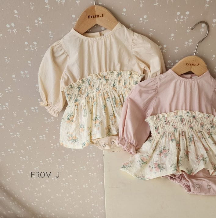 From J - Korean Baby Fashion - #babyboutique - Amily Smocked Bodysuit