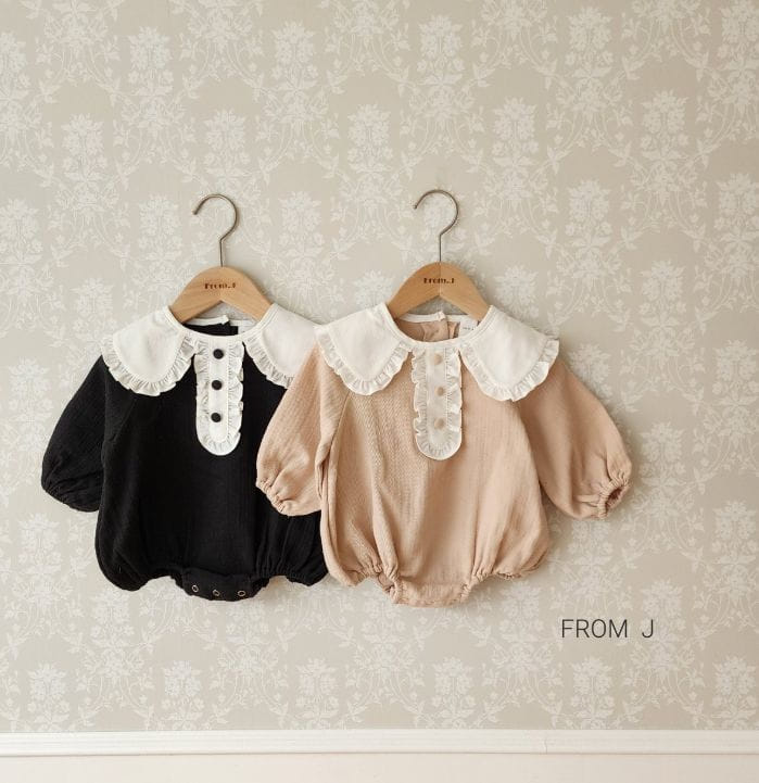 From J - Korean Baby Fashion - #babyfever - Bli Collar Bodysuit - 9