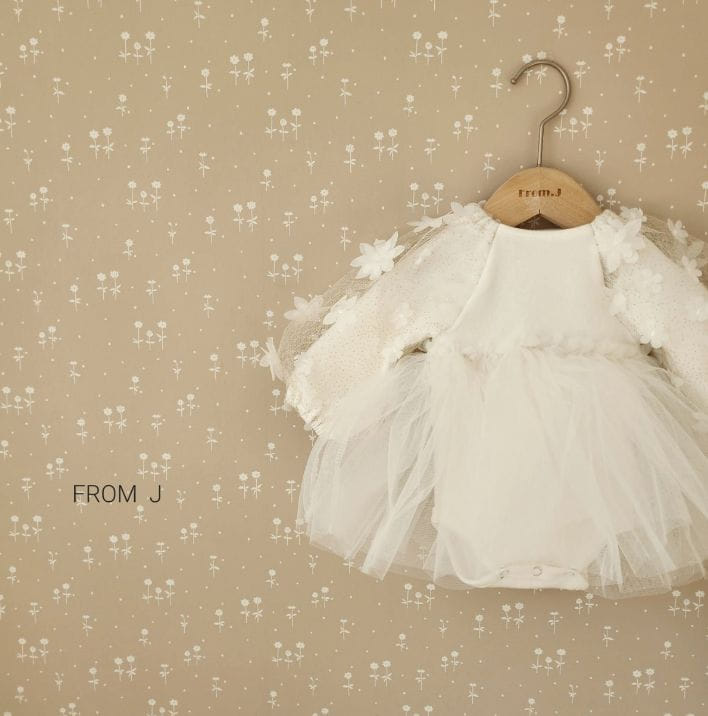 From J - Korean Baby Fashion - #babyfever - Flower Bling Sha Bodysuit - 3