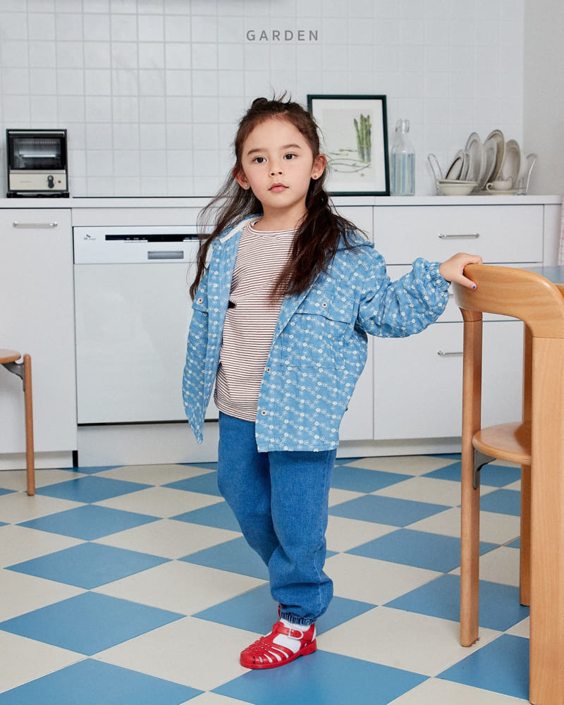 Garden - Korean Children Fashion - #Kfashion4kids - Denim Hoody Jumper - 12