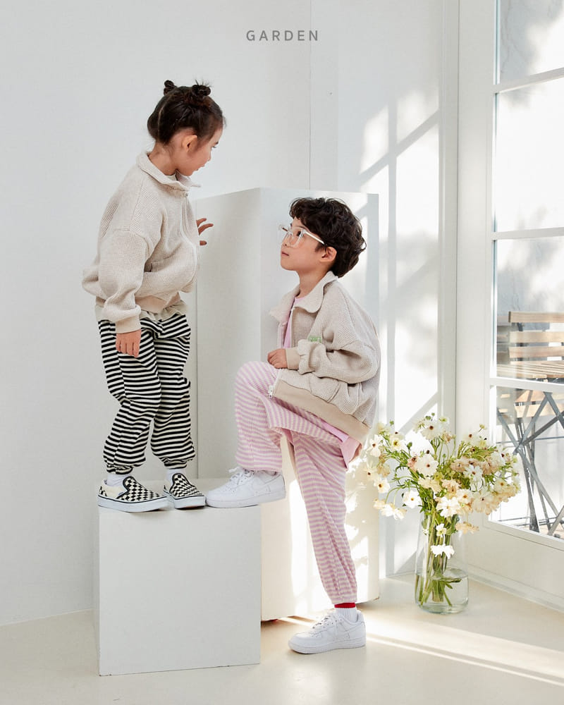 Garden - Korean Children Fashion - #childofig - Stand Collar Zip-up - 5