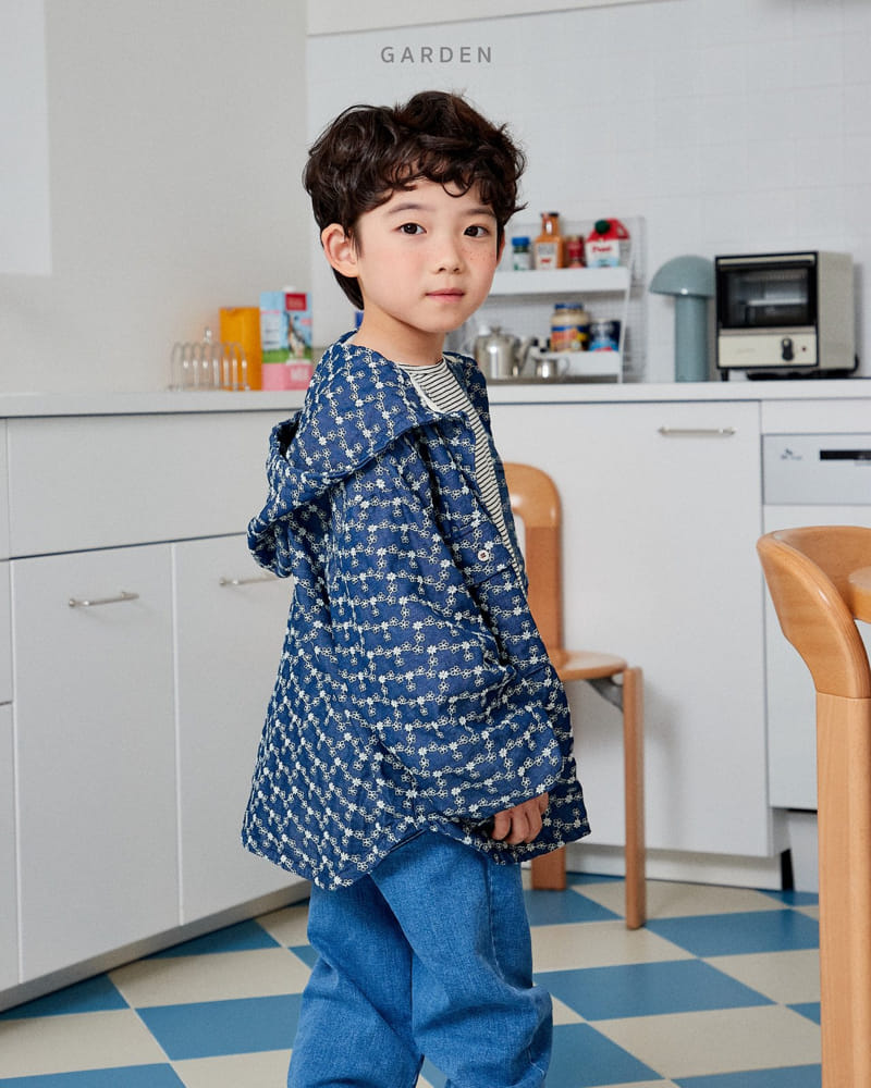 Garden - Korean Children Fashion - #stylishchildhood - Denim Hoody Jumper - 4