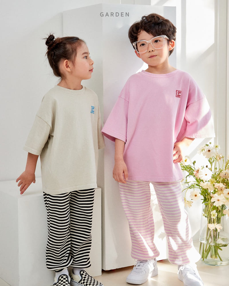 Garden - Korean Children Fashion - #childofig - Logo Short Sleeves Tee - 3