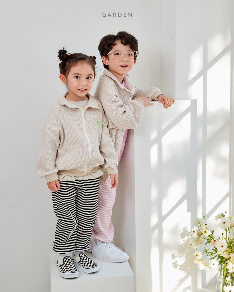 Garden - Korean Children Fashion - #childrensboutique - Stand Collar Zip-up - 6