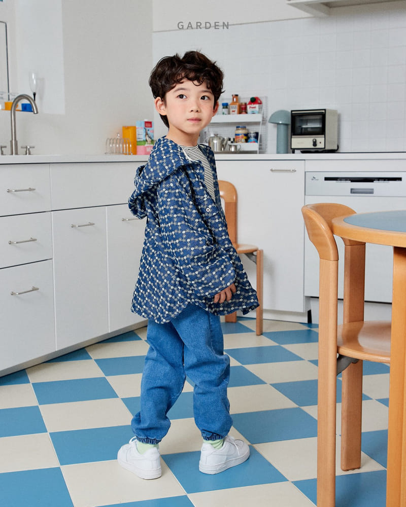 Garden - Korean Children Fashion - #childrensboutique - Denim Hoody Jumper - 5