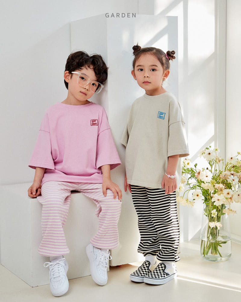 Garden - Korean Children Fashion - #childofig - Logo Short Sleeves Tee - 4