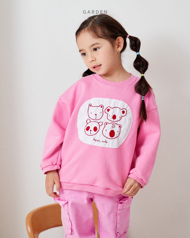 Garden - Korean Children Fashion - #childrensboutique - Bear Patch Sweatshirt