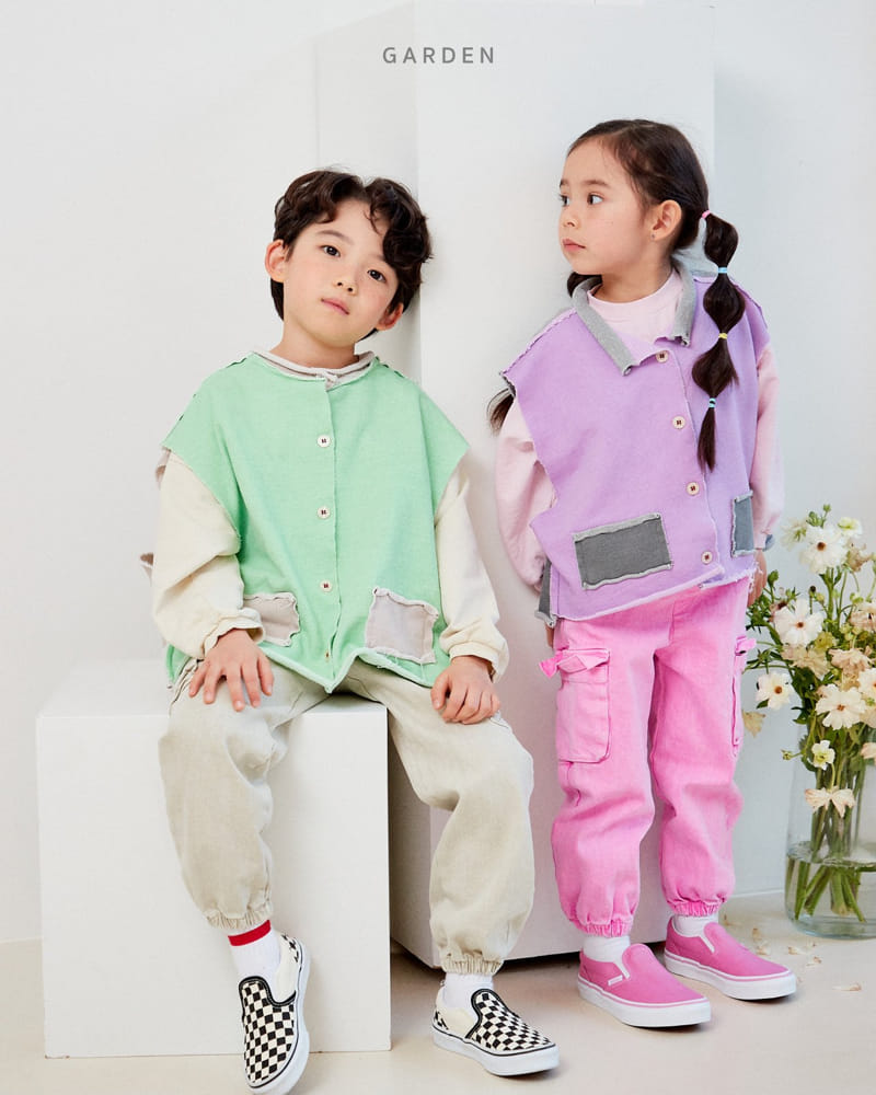 Garden - Korean Children Fashion - #childrensboutique - Color Vest - 7