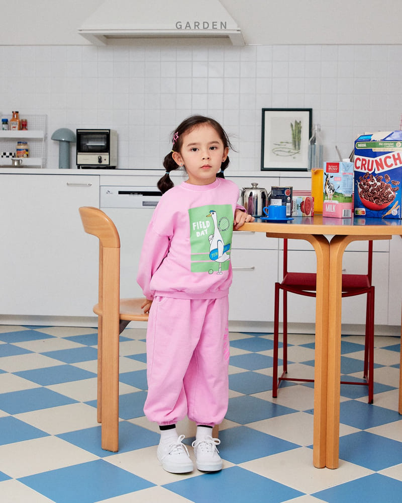 Garden - Korean Children Fashion - #designkidswear - Pigment Goose Top Bottom Set - 8
