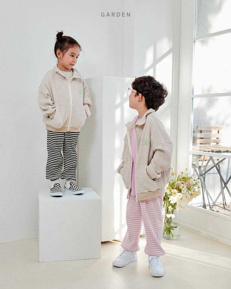 Garden - Korean Children Fashion - #designkidswear - Stand Collar Zip-up - 7