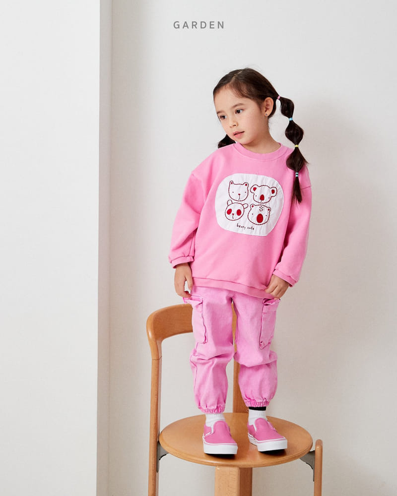 Garden - Korean Children Fashion - #designkidswear - Bear Patch Sweatshirt - 2