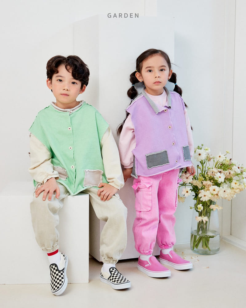 Garden - Korean Children Fashion - #designkidswear - Color Vest - 8