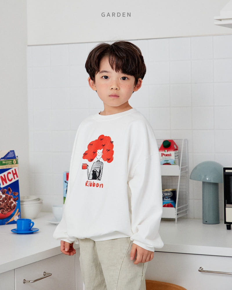 Garden - Korean Children Fashion - #discoveringself - Ribbon Sweatshirt - 5