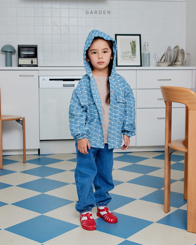 Garden - Korean Children Fashion - #fashionkids - Denim Hoody Jumper - 8