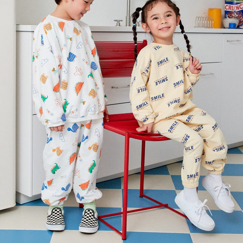 Garden - Korean Children Fashion - #fashionkids - Paint Top Bottom Set